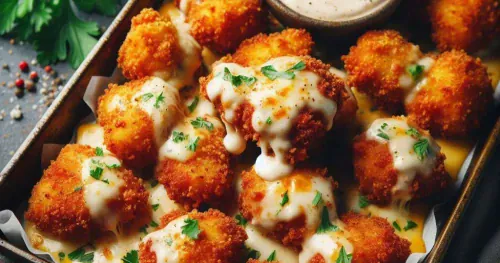 Cheesy Baked Chicken Nuggets